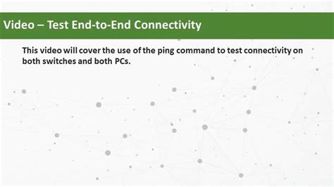 Ccna Test End To End Connectivity Youtube