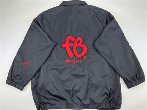 Fubu Jacket Black Vintage Fubu Windbreaker 90s Hip Hop Etsy
