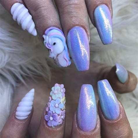 10 Unicorn Nails That Are Truly Magical Unicorn Nails Designs Nail