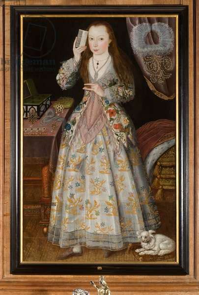 Portrait Of Elizabeth Vernon Countess Of Southampton 1572 1655
