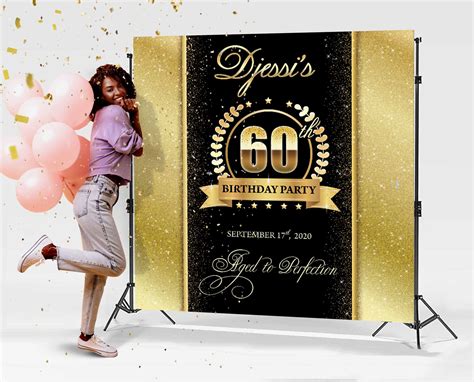 60th Birthday Backdrop Ideas