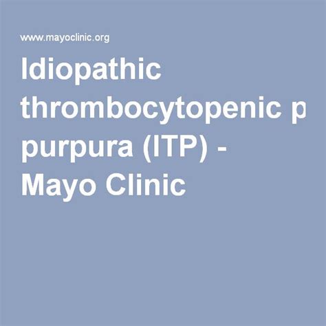 Idiopathic Thrombocytopenic Purpura Itp How To Stay Healthy