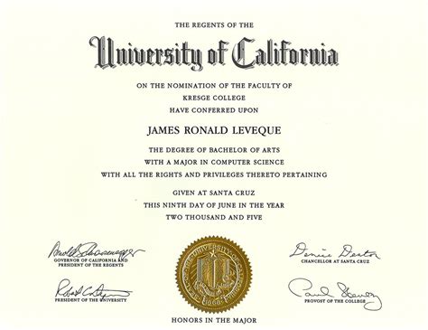 How many years of college to get a masters degree. My Computer Science degree has Arnold Schwarzenegger's Aut ...