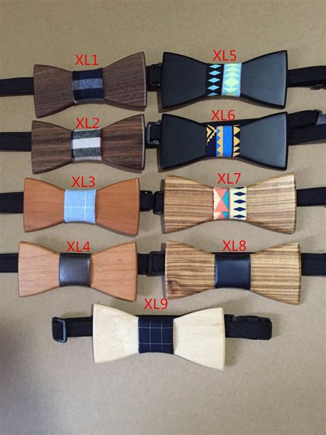 Men Classic Wood Bow Ties Clothing Accessories Novelty Bow Tie Gravata