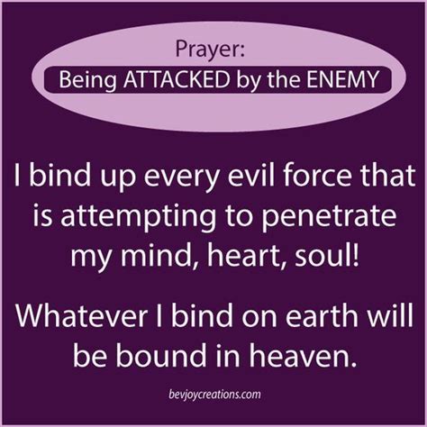 Prayer Being Attacked By The Enemy Spiritual Warfare Prayers Prayer