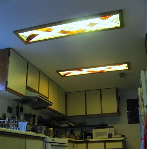 Fluorescent Kitchen Light Fixtures Decorativ Covers For Kitchen Ceiling Lighting  Fluorescent