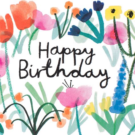 Birthday Card Flowers For Her Happy Birthday Flowers Images And Cards