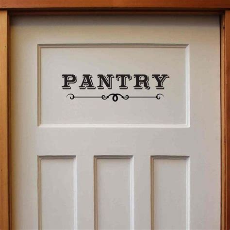 Check spelling or type a new query. Pantry Door Decal Victorian Style Wall Art Personalized | Etsy | Pantry door, Door decals ...