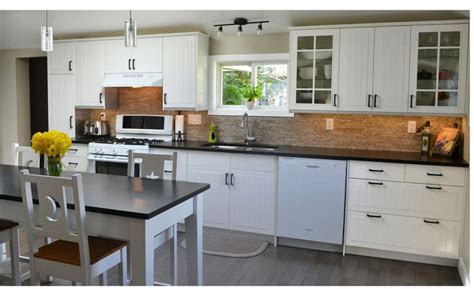 Wow, said one ikea kitchen employee. IKEA STAT doors paired with iron pulls from Lee Valley ...