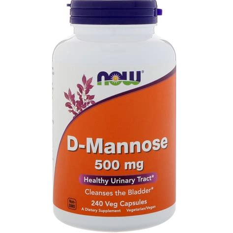 Buy Now Foods D Mannose 500mg 240 Veg Capsules Online Megavitamins