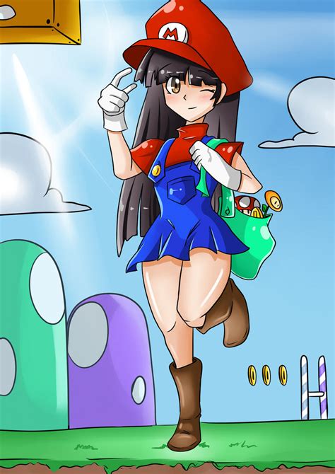 Mario Girl Anime By Mysimpledrawings On Deviantart