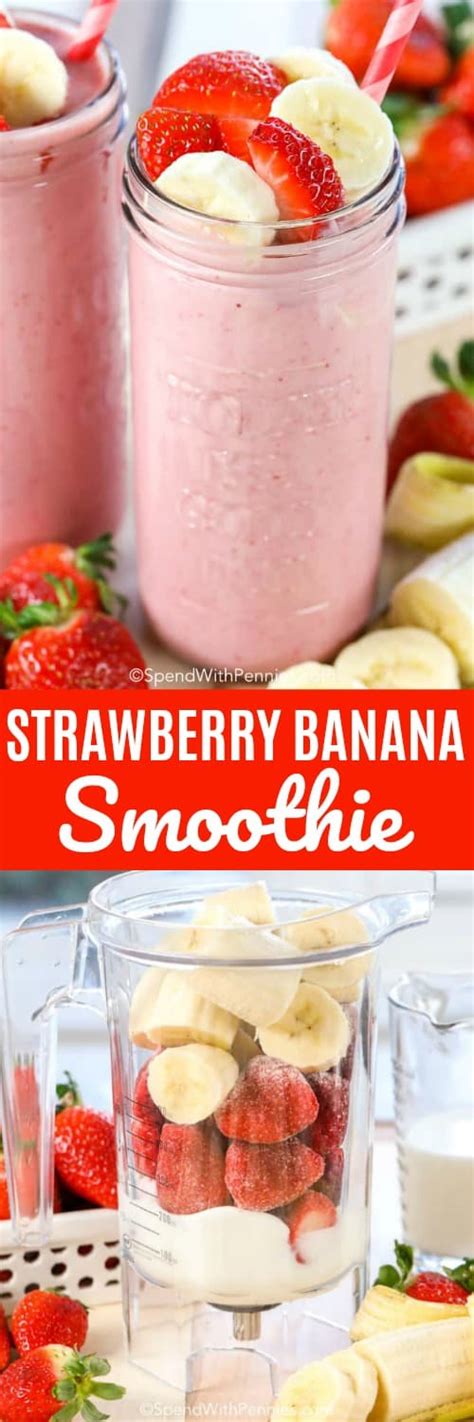 How to make a strawberry banana smoothie healthy, delicious strawberry banana smoothie recipe for the base of my strawberry banana smoothie recipe, i use coconut milk, which not only. Strawberry Banana Smoothie - Spend With Pennies