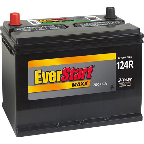Everstart Maxx Lead Acid Automotive Battery Group Size 124r 12 Volt