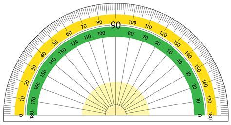 Protractor On White Background 1176823 Vector Art At Vecteezy