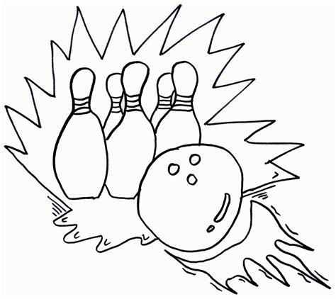 Bowling Coloring Pages Coloring Home