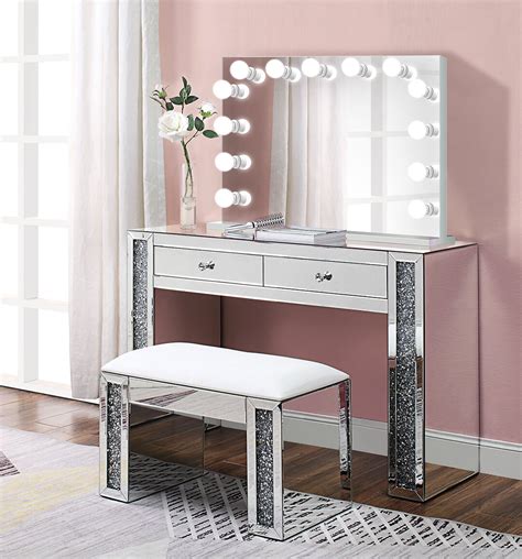 11 Makeup Vanity With Drawers And Lighted Mirror Pictures