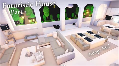 Aesthetic Modern Luxury Futuristic Home Part 1 Speed Build And Tour Adopt Me Youtube