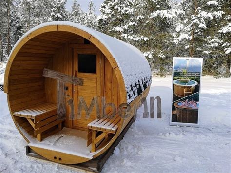 Outdoor Round Barrel Sauna For Sale Updated Timberin
