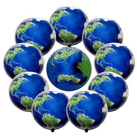 2pcs 22 Inch Globe Balloons Travel Theme Party Decorations Earth
