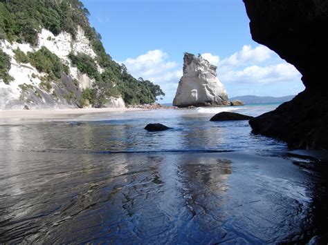 Nature Beauty Cathedral Cove New Zealand