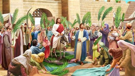 The Lord Jesus Triumphal Entry Into Jerusalem Matthew 211 11 Palm