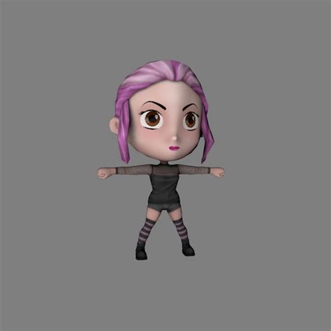 3d Character Low Poly Chibi Rigged By Pikoandniki 3docean