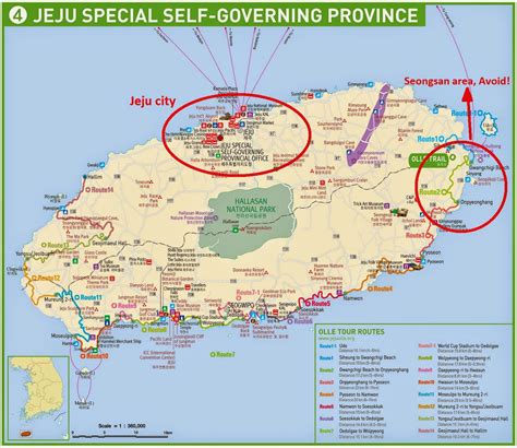 Jeju Island Travel Map