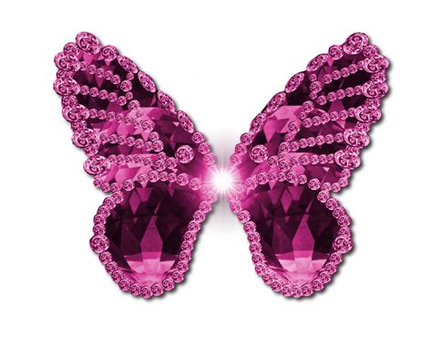Butterfly Png Hot Pink Jewel Butterfly Png By Jssanda Graphic