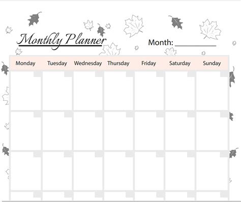 Aesthetic Monthly Planner Fillable And Printable Planner Etsy