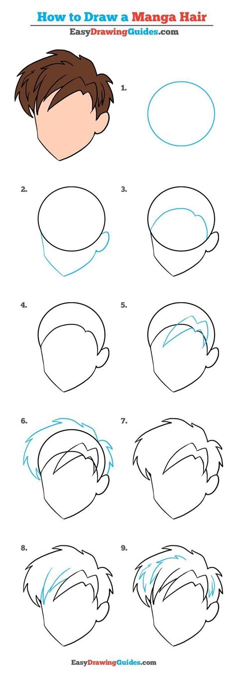 How To Draw Manga Hair Really Easy Drawing Tutorial Scetch Book