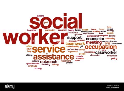 Social Worker Word Cloud Concept Stock Photo Alamy