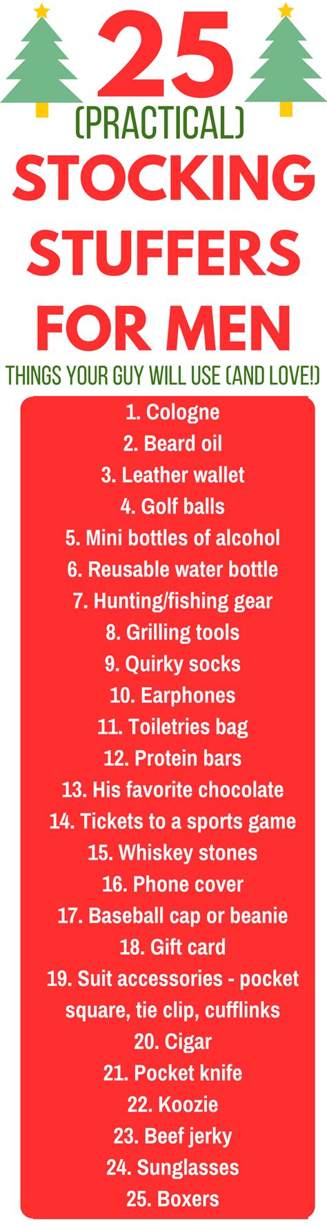 Luckily for you, we've compiled 51 of the best stocking stuffer gift ideas for men that will be the perfect fit. 25 Practical Stocking Stuffers For Men - A Simplified Life