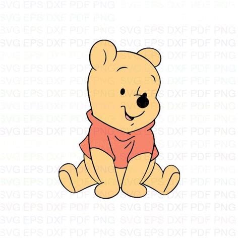Baby Pooh 2 Winnie The Pooh Svg Dxf Eps Pdf Png Cricut Etsy