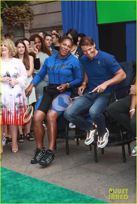 Serena Williams Battles Rafael Nadal In Badminton Tournament Photo Rafael Nadal