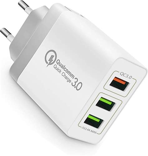 Onely Chargeur Secteur Universel Chargeur Mural Usb3ports Qc30 Charge