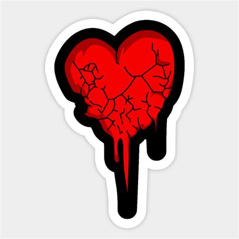 Broken Heart Broken Heart Sticker Teepublic