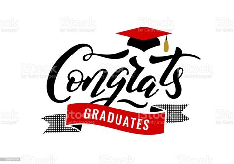 Congrats Graduates Class Of 2019 Graduation Congratulation Party Stock