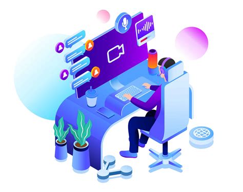online chat support illustration ai