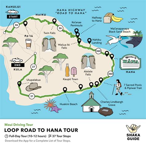 Shaka Guide S Loop Road To Hana Itinerary