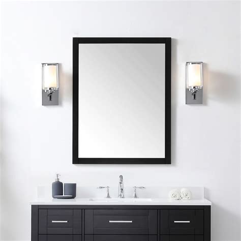 Black Rectangular Bathroom Mirrors At