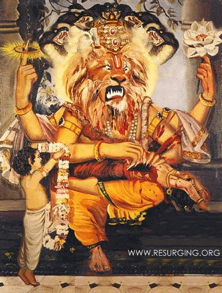Narasimha Avatar The Story Of Giant Lion Man Avatar Of Lord Vishnu