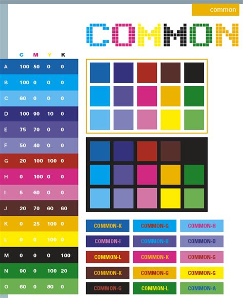 Common Color Schemes Color Combinations Color Palettes For Print