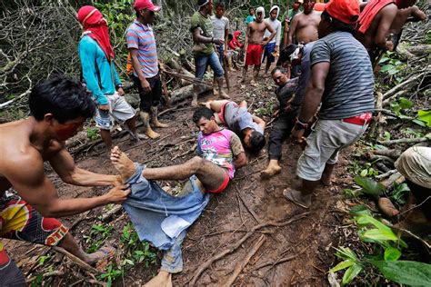 Amazon Indian Warriors In Territorial Fight With Loggers Over Brazil