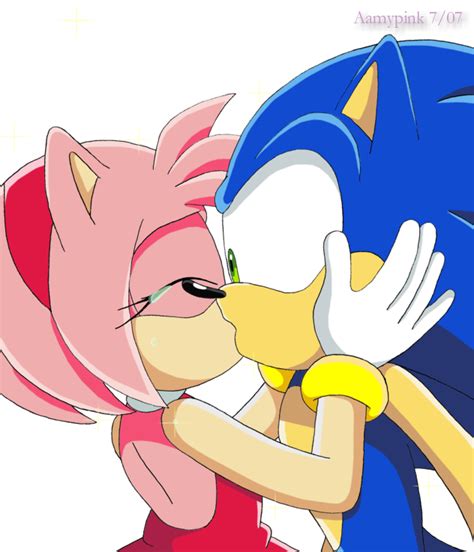 Pictures Of Sonic Kissing Amy Howto Draw