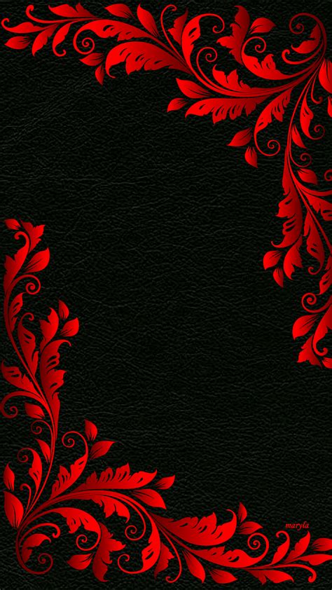 Maybe you would like to learn more about one of these? Download 720x1280 «red black floral abstract» Cell Phone ...