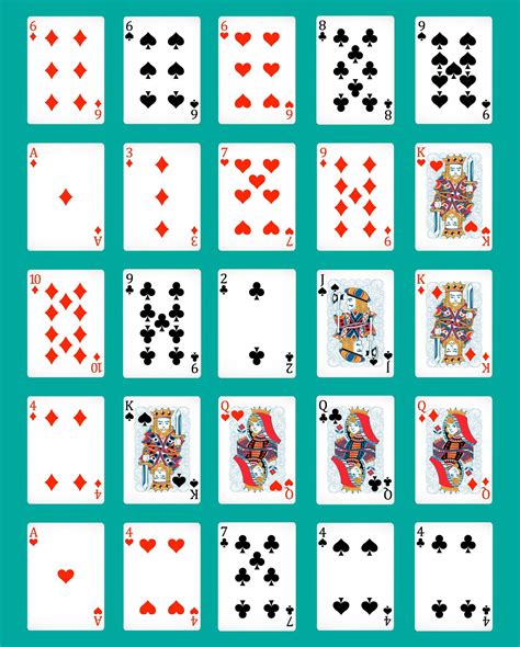 Printable Pokeno Playing Cards Printable Jd