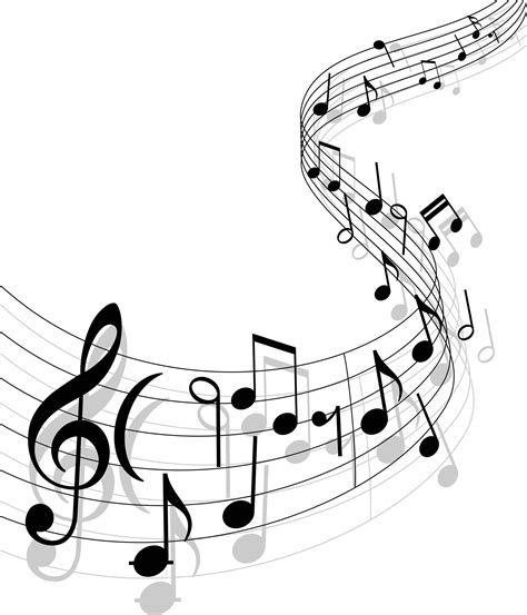 Crmla Singing Music Notes Clipart Black And White