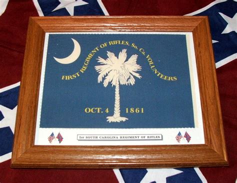 Southern American Civil War Flag1st South Carolina Regiment Of