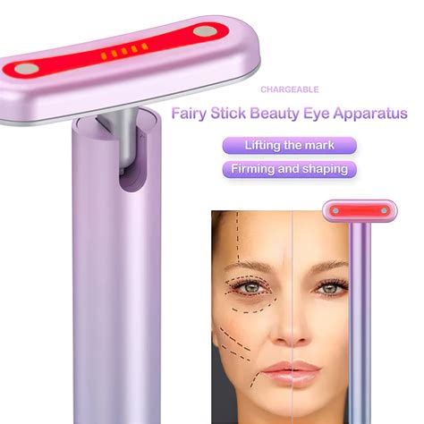 4 In 1 Facial Wand Skincare Wand Microcurrent Red Light Therapy Face And Neck Massager