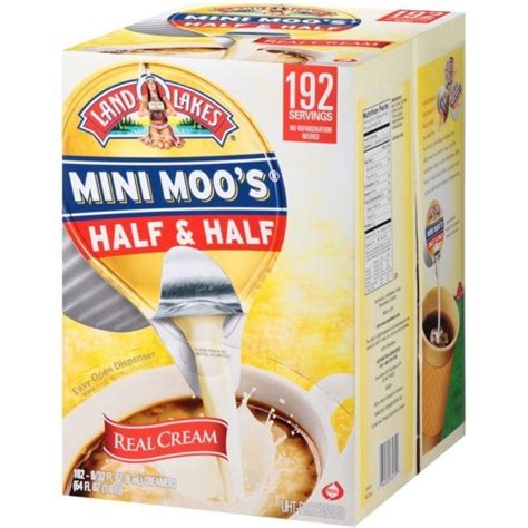 Land Olakes Mini Moos Half And Half Liquid Coffee Creamer Original